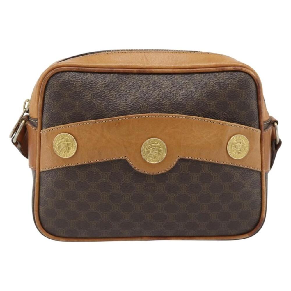 Celine Macadam Shoulder Bag Brown